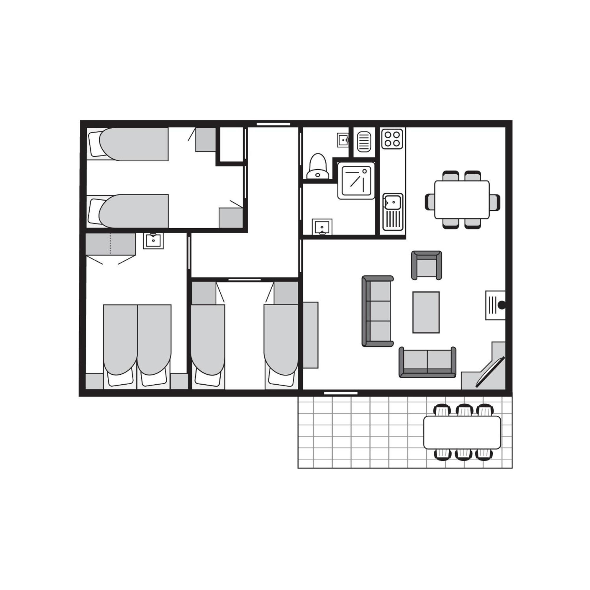 Comfort 6-Person Dog Bungalow In The Holiday Park Landal Heideheuvel بيكبيرخين الغرفة الصورة